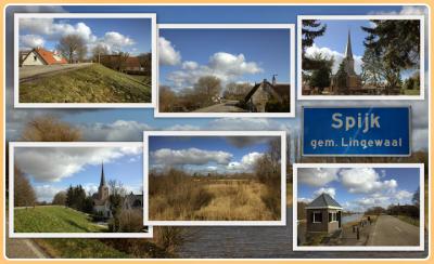 Spijk, collage van dorpsgezichten (© Jan Dijkstra, Houten)