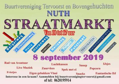 De jaarlijkse Straatmarkt van 'Tervoorst en Bovengehuchten' (op een zondag in september) is naar eigen zeggen 'de gezelligste jaarmarkt van Nuth'.