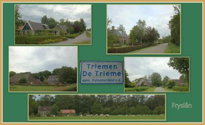 Triemen, collage van dorpsgezichten (© Jan Dijkstra, Houten)