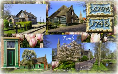 Twisk, collage van dorpsgezichten (© Jan Dijkstra, Houten)