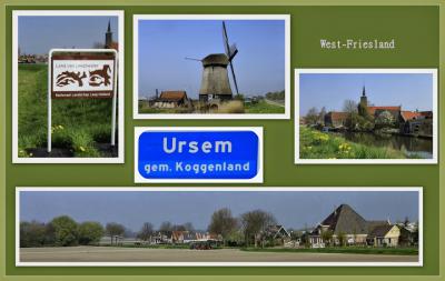 Ursem, collage van dorpsgezichten (© Jan Dijkstra, Houten)
