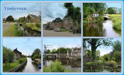 Vinkeveen, collage van dorpsgezichten (© Jan Dijkstra, Houten)