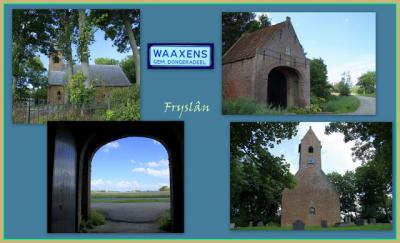 Waaxens, collage van dorpsgezichten (© Jan Dijkstra, Houten)