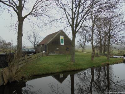 Schuur behorend bij de Willemshoeve op Bloemendaalseweg 12 in Waddinxveen.