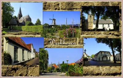 Werkhoven, collage van dorpsgezichten (© Jan Dijkstra, Houten)