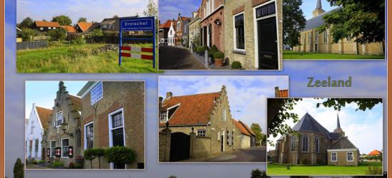 Dreischor, collage van dorpsgezichten (© Jan Dijkstra, Houten)