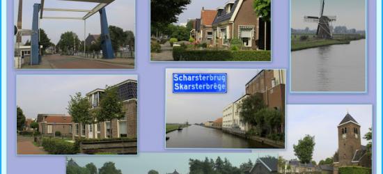 Scharsterbrug, collage van dorpsgezichten (© Jan Dijkstra, Houten)