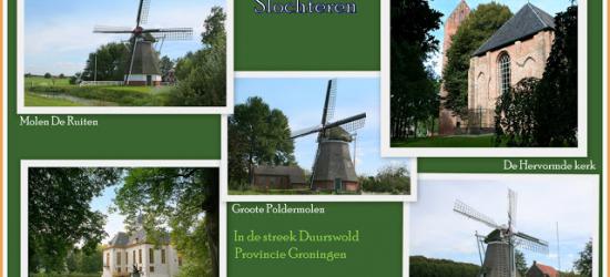 Slochteren, collage van dorpsgezichten (© Jan Dijkstra, Houten)