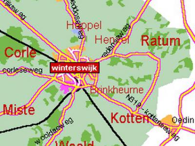 De buurtschappen van Winterswijk liggen mooi verdeeld in een krans om het dorp heen