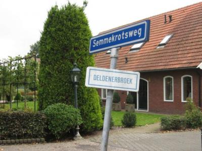 Bij de gemeentelijke herindelingen van 2001 is een ieniemienie stukje van Deldenerbroek niet naar de gem. Hof van Twente gegaan, maar naar de gem. Almelo, en daarmee naar de kern Bornerbroek, nl. het driehoekje Semmekrotsweg/Goordijk/A1/Twentekanaal.