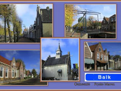 Balk, collage van dorpsgezichten (© Jan Dijkstra, Houten)