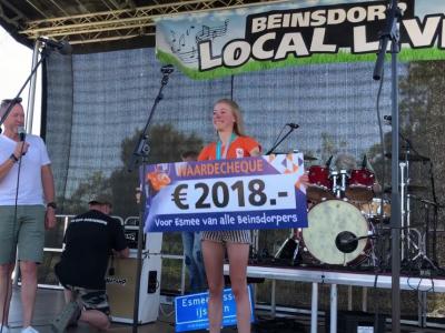 Als eerbetoon aan inwoonster en schaatskampioene Esmee Visser is de ijsbaan van Beinsdorp tijdens Beinsdorp Local Live 2018 omgedoopt tot Esmee Visser IJsbaan, én heeft Esmee een door de inwoners ingezamelde cheque van 2.018 euro gekregen.