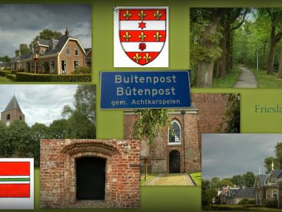 Buitenpost, collage van dorpsgezichten (© Jan Dijkstra, Houten)