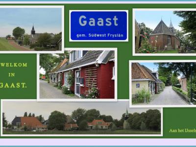 Gaast, collage van dorpsgezichten (© Jan Dijkstra, Houten)