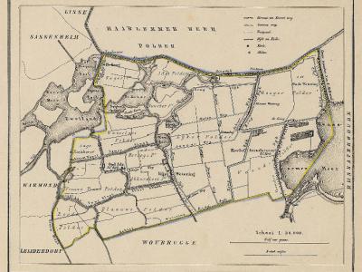 Gemeente Alkemade anno ca. 1870, kaart J. Kuijper (collectie www.atlasenkaart.nl)