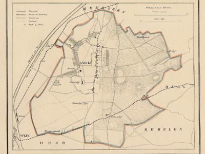 Gemeente Amby anno ca. 1870, kaart J. Kuijper (collectie www.atlasenkaart.nl)