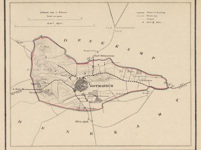 Gemeente Ootmarsum anno ca. 1870, kaart J. Kuijper (collectie www.atlasenkaart.nl)