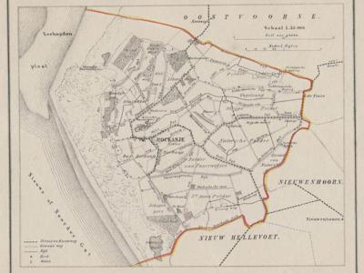 Gemeente Rockanje anno ca. 1870, kaart J. Kuijper (collectie www.atlasenkaart.nl)