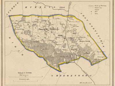 Gemeente Wehl anno ca. 1870, kaart J. Kuijper (collectie www.atlasenkaart.nl)