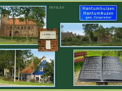 Hantumhuizen, collage van dorpsgezichten (© Jan Dijkstra, Houten)