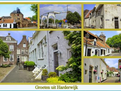 Harderwijk, collage van stadsgezichten (© Jan Dijkstra, Houten)