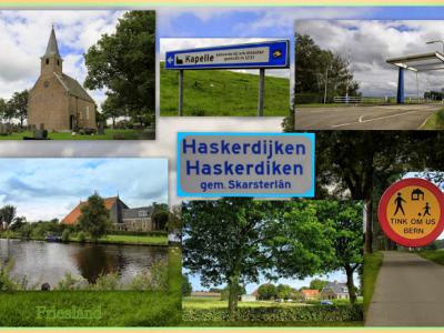 Haskerdijken, collage van dorpsgezichten (© Jan Dijkstra, Houten)