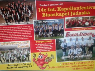Jaarlijks organiseert Blaaskapel Judaska uit Hout-Blerick op de 1e zondag van oktober een Internationaal Blaaskapellenfestival. Hiermee wil zij de böhmisch-mährische blaasmuziek promoten in Noord-Limburg. Daarom is dit festival gratis toegankelijk.