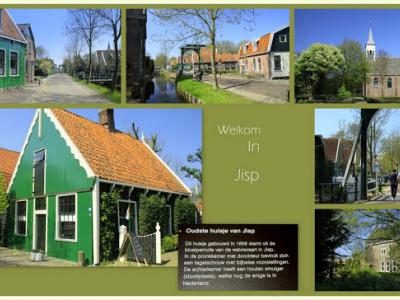 Jisp, collage van dorpsgezichten (© Jan Dijkstra, Houten)