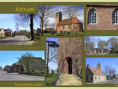 Jistrum, collage van dorpsgezichten (© Jan Dijkstra, Houten)