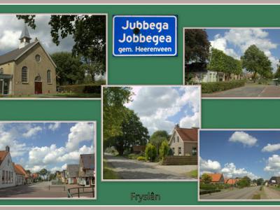 Jubbega, collage van dorpsgezichten (© Jan Dijkstra, Houten)
