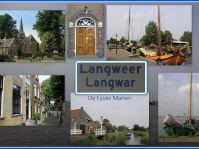 Langweer, collage van dorpsgezichten (© Jan Dijkstra, Houten)