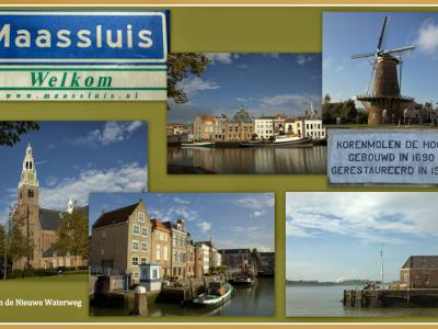 Maassluis, collage van stadsgezichten (© Jan Dijkstra, Houten)