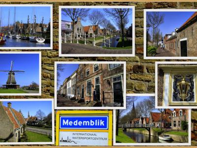 Medemblik, collage van stadsgezichten (© Jan Dijkstra, Houten)