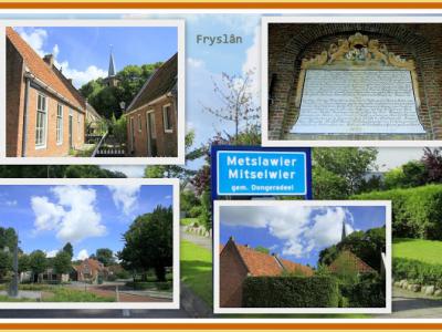 Metslawier, collage van dorpsgezichten (© Jan Dijkstra, Houten)