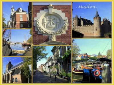 Muiden, collage van stadsgezichten (© Jan Dijkstra, Houten)