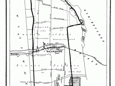 Gemeente Baardwijk anno ca. 1870, kaart J. Kuijper
