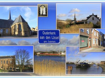 Ouderkerk aan den IJssel, collage van dorpsgezichten (© Jan Dijkstra, Houten)