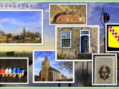Polsbroek, collage van dorpsgezichten (© Jan Dijkstra, Houten)