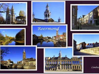 Roermond, collage van stadsgezichten (© Jan Dijkstra, Houten)