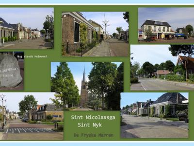 Sint Nicolaasga, collage van dorpsgezichten (© Jan Dijkstra, Houten)