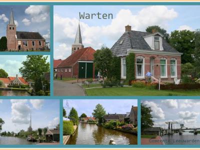 Warten, collage van dorpsgezichten (© Jan Dijkstra, Houten)