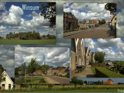 Winsum, collage van dorpsgezichten (© Jan Dijkstra, Houten)