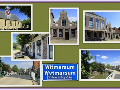 Witmarsum, collage van dorpsgezichten (© Jan Dijkstra, Houten)