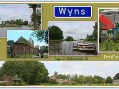 Wyns, collage van dorpsgezichten (© Jan Dijkstra, Houten)