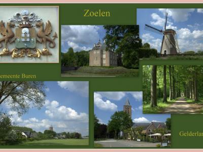 Zoelen, collage van dorpsgezichten (© Jan Dijkstra, Houten)